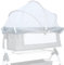 BWBIKE Zanzariera Universale per Lettino con Cerniera a 2 Vie, Coprimoschere Pieghevole per Culla e Lettino da Viaggio, Protezione Insetti per Lettino e Culla,Bianco, 60 x 105 cm