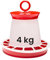 Garronda Hühnerfutter Automat 4 kg mit Tragegriff, automatischer Futterautomat für Hühner, leicht zu reinigen Vogelfutterspender, Küken und Geflügel, aus BPA-freiem Kunststoff GD-0139