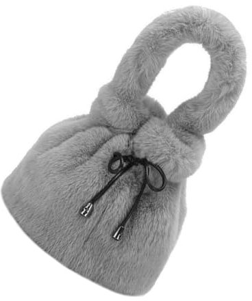 FRCOLOR Plüschtasche Tragbare Damen Schultertasche Umhängetasche Handtasche Zum Umhängen Großes Fassungsvermögen Für Schlüssel Lippenstifte Bücher Und Mehr