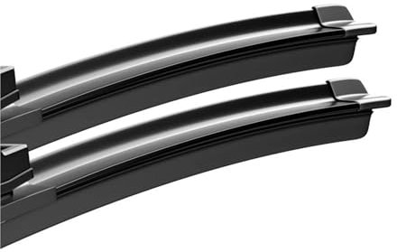 NVNZMFPPW Wischerblätter Für Dacia Für Lodgy 2012–2023 2 Stück Scheibenwischerblätter Für Die Frontscheibe Zubehör Für Windschutzscheibe 2013 2014 2015 2016 2018 2020 2022(Black,(2017-2023))