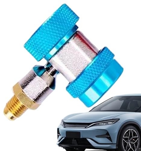 Quick Coupler Access Tee, Leak-Proof High-Efficiency Adapter, Precision Connector with Sturdy Build, Quicks Fit Tool Car, Ideal for Fast Installations, Maintenance, Blue/red