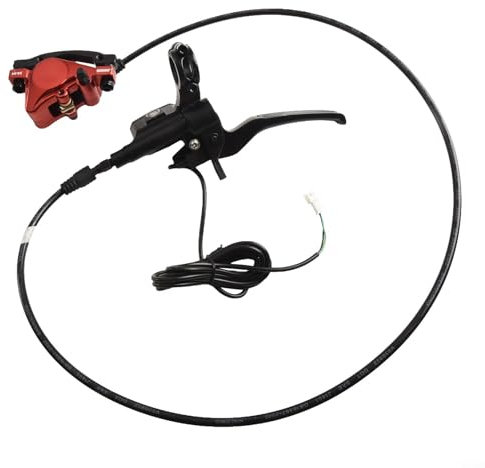 Zilimontt Hydraulic Disc Brake Set For E-Bike MTB Scooter Front Rear Dual Caliper Lever System 160Mm Rotors Aluminum Alloy Electric Bicycle Power Off Brake Kit(rear+front set)