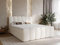 GRAINGOLD Cloud Bett 140x200, Boxspringbett mit Bettkasten, Polsterbett mit Bonell-Matratze, Samt Stoff, mit Topper, mit Kopfteil (Beige, 140x200)