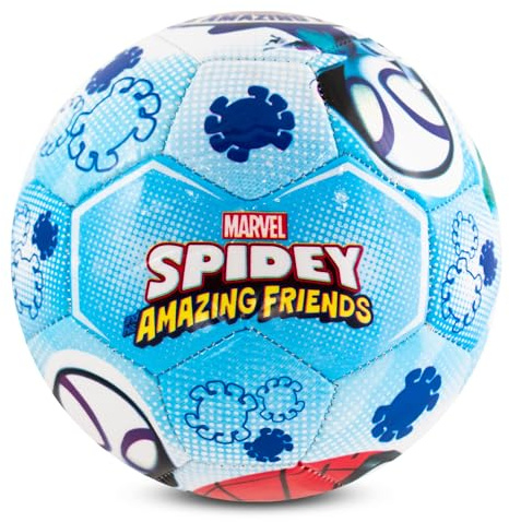 Hy-Pro offiziell lizenzierter Fußball – Marvel-Design mit Grafik – Trainingsball für Outdoor-Spiel und -Übung – Fußballgeschenk für Superhelden-Fans