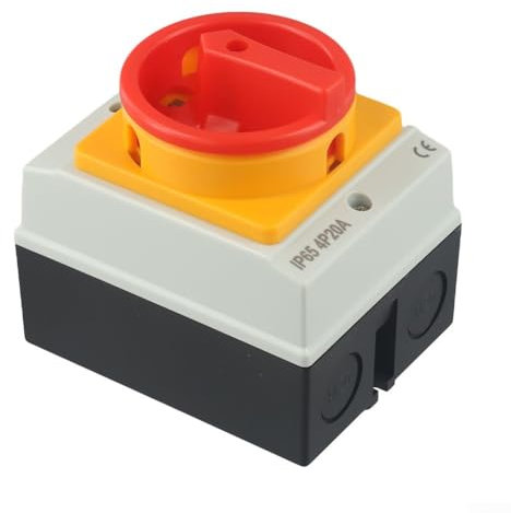 Main Switch Circuit Breaker, 16A 4-Pin Rotary Isolator Disconnector, UKP Waterproof Isolating Switch, IP65 Outdoor Electrical Box