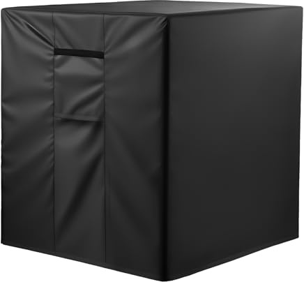 VEVOR Air Conditioner Cover, 762 x 762 x 810 mm Ac Cover for Air Conditioning Unit, Three-Layer, Waterproof Polyester Fabric, Mesh Ventilation, Universal Defender for Outdoor Outside Ac Unit, Black