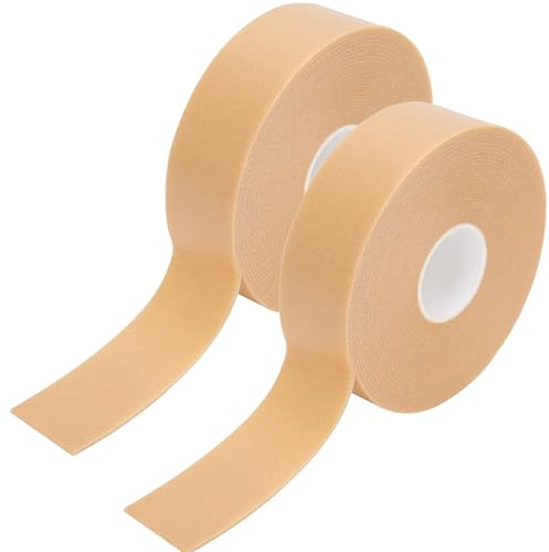 2 Rollen Anti-Reibungs Tape, Selbstklebend und Wasserfest, Weiche Schutz-Pads für Füße, Fersen, Zehen & Hände, Komfortables Druckminderungsband für Schuhe, Wandern und Sport
