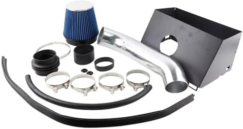 Ansaug-Induktionsset Für 02-08 Für Dodge Ram 1500 2500 4,7 L 5, HEMI Motor Teile Hitzeschild Cold Air Intake Rohr Filter Blau Rot(Blue)