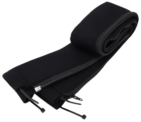 Haofy Cable Jacket, Heavy Duty 600D Oxford Fabric Cable Sleeve for Rigging Ties 48 Inch Black