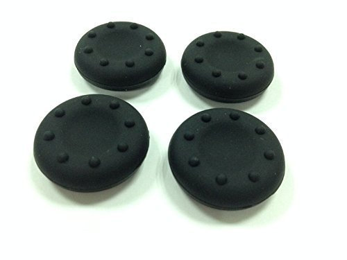 4 gommini in silicone per pulsante da pollice del controller, per PS4 Dualshock 4 PS4 Pro Slim Xbox One Xbox One S Elite Xbox One X Xbox 360 PS3 PS2 Wii U Rosso Nero