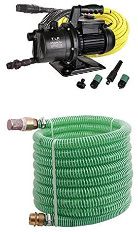 T.I.P. Gartenpumpen-Set GPS 3200 Plus + 7 m Sauggarnitur Messing