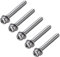sourcing map M4 x 40mm Stainless Steel Phillips Pan Head Machine Screws Bolts Combine with Spring Washer and Plain Washers 5pcs