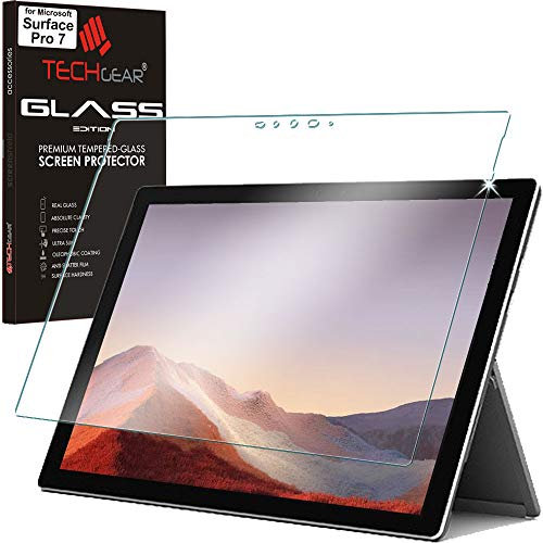 TECHGEAR Matt Schutzfolie kompatibel mit Microsoft Surface Pro 7 / Pro 7 Plus - MATTE Glas Edition Genuine Tempered Glas Screen Protector Guard Cover