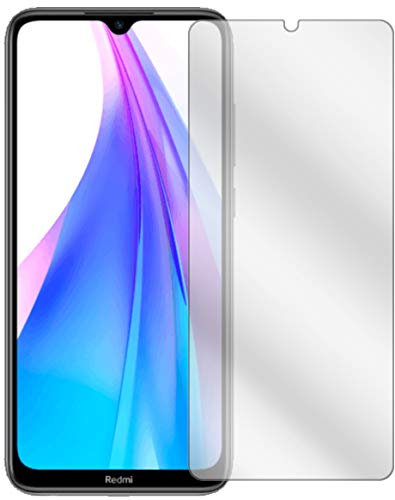 Ecultor I 10 x Protector de pantalla compatible con Xiaomi Redmi Note 8T Protector de pantalla transparente (más pequeño que el cristal, ya que es curvado)