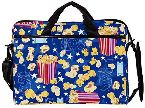 EZIOLY Cola and Popcorn Umhängetasche, Umhängetasche, Messenger Bag, Umhängetasche, Messenger Bag, für 14 Zoll bis 15,4 Zoll Laptops