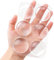 Xfenvs Lot de 6 protections murales pour poignée de porte - 4 cm - Transparent - Souple - Petit butoir de porte rond - Protection murale autocollante