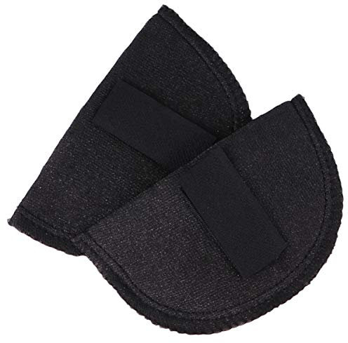 EXCEART Schaum Schulterpolster Nähen Schulterpolster Weich Bezogener Einsatz Schulterverstärker für Blazer Blusen T Shirt Kleidung Schwarz
