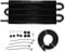 Aramox Universal Oil Cooler,4 Rows Aluminum Engine Oil Cooler Radiator Transmission Power Steering Cooling Black 16000 LBS