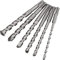 Mesee 6 Pcs SDS Plus Hammer Drill Bit Set, Carbide Tipped SDS-Plus Rotary Hammer Drill Bits with Storage Box, 6mm-16mm