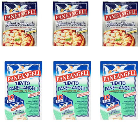 3x Paneangeli Lievito Scheibe Degli Angeli Hefe - 10 Stuck + 3x PaneAngeli Hefe MastroFornaio, 3 x 7g