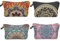 4 stück Kosmetiktasche Mandala Kleine Kosmetiktasche Segeltuch Multifunktionale Makeup Tasche mit Reißverschluss für Reise-DIY-Bastelschule