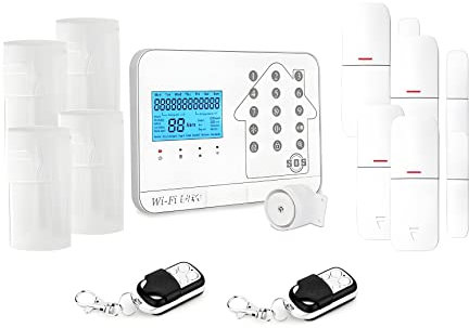 Kit de Alarma para casa conectada inalámbrica WiFi Box Internet y gsm Futura Blanca Smart Lifebox – Kit Animal 4