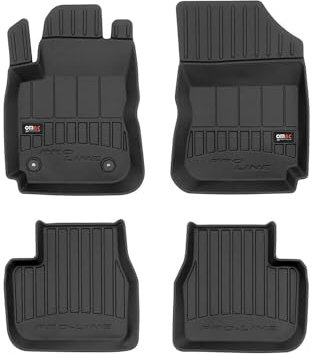 Tapis de Sol 3D TPE Premium Compatible avec Citroen C4 Cactus 2014-2018 | Revêtement de Sol pour Voiture - Intérieur antidérapant - Bords Hauts - Noir