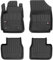 Fußmatten Gummimatten kompatibel mit Citroen C4 Cactus 2014-2018 OMAC Premium 3D Schwarz TPE Gummi