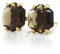 Klassische Rauchquarz Gold Ohrstecker - Mode-Ohrringe, individuelle Ohrringe, Alltags-Ohrringe - handgefertigter Schmuck - wählen Sie Ihr Material - mit Branded Box