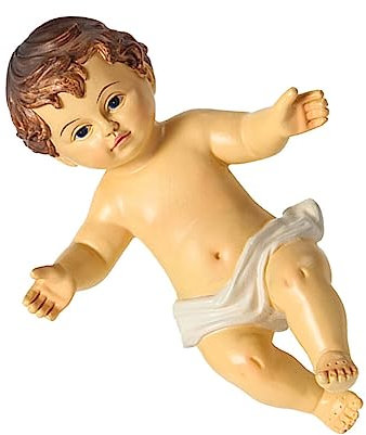 Toyvian 1stk Religiöse Heilige Kinderverzierung Baby-Jesus-Statue Jesus-Baby-statuen Jesus Figur Baby-Dekoration Marien-Statue Babyfiguren Engel Figuren Jesus Statue Klein Harz Weiß Krippe
