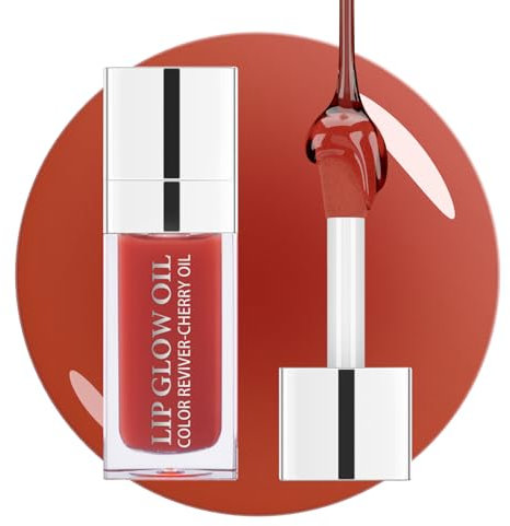 Ofanyia Hydrating Lip Glow Oil, Plumping Lip Gloss Tinted Lip Balm Transparent Lip Care, Long Lasting Hydrating Lip Gloss Tinted Lip Non-sticky, Lip Tint Lip Care Oil