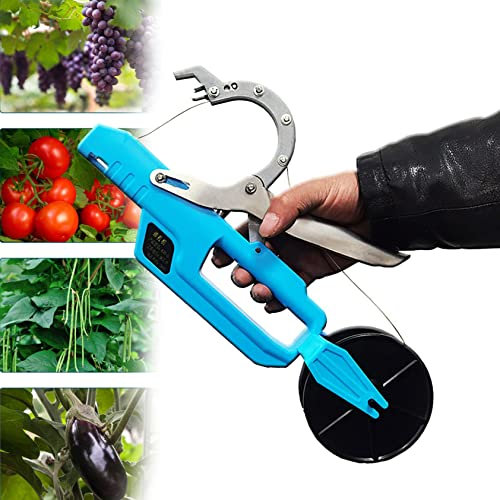 XDLYWUZIQ Pflanzenbindemaschine, Elektrisches Professionelles Weinberg-bündelungswerkzeug, Einhand-bindemaschine Mit Lithiumbatterie, Astbindeset Für Pflanzen, Gemüse, Trauben, Obst, Baum