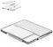 Hazevaiy Acryl-Tastatur- und Trackpad-Ständer, kompatibel mit Magic Keyboard der zweiten und dritten Generation und Magic Trackpad Magic Keyboard und Trackpad-Tablett-Halter (transparent)