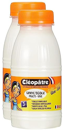 CLÉOPÂTRE Lot de 2 Colles Vinylique Vinyl'école en 250 gr