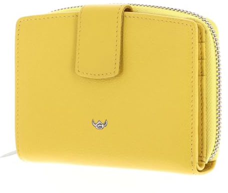 Golden Head Leder Geldbörse Madrid RFID Protect Kombischeintasche mit Riegel 1438 Sonnengelb