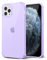 Svanove for iPhone 11 Pro Case Clear, Transparent Jelly Protective Silicone Phone Case with Design for Women Girly Cute Simple, Thin Slim Fit Soft Flexible TPU Shockproof Bumper, Clear Purple