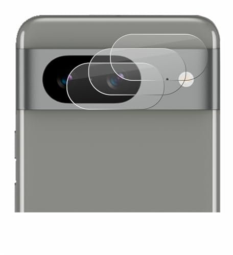 BROTECT 3 Stück Schutzglas für Google Pixel 8 (NUR Kameraschutz) Schutzfolie Panzer Folie Glas Displayschutz Made in Germany [ 9H, Anti-Fingerprint]