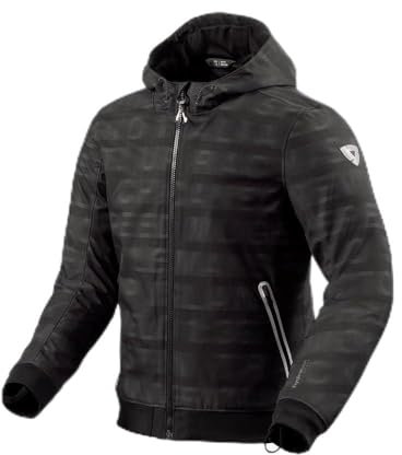 Revit Saros WB Letters Motorrad Textiljacke, schwarz/anthrazit/rot, M