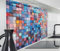 timalo Spritzschutz Wand für Herd, Küche Küchenrückwand Glasoptik | Acryl Glas 2mm | Glasrückwand Acrylglas Wandpaneele Rückwandschutz Platte | 160x50cm Kleine Bunte Mosaik Fliesen