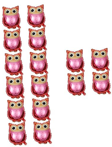Abaodam 16stücke Eulen Folienballons Kreative Tierballons Für Geburtstagsfeier Deko Aluminiumfolie Fotorequisiten Und Partyzubehör
