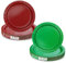 PTECDROTS 50 PCS Christmas Paper Plates, Round Paper Dessert Plates Include Red and Green Plates for Xmas Party Birthday Parties Family Gatherings Winter Holiday Party Supplies Table Decor，9 Inch