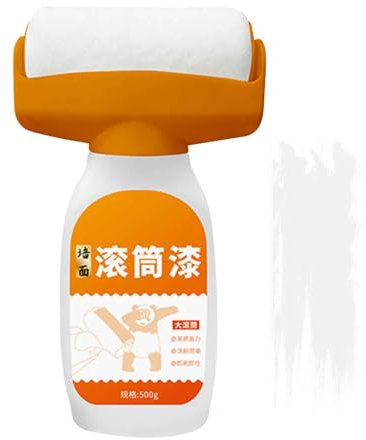 Peinture Murale Avec Pinceau D'application, Peinture De Retouche Pour Intérieur 500 Ml, Blanc