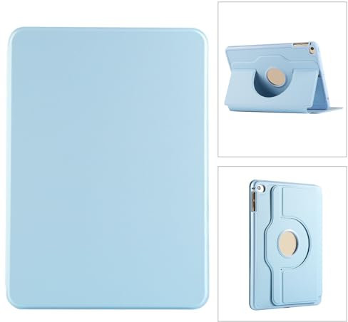 JZ Cas pour iPad Mini 4 / iPad Mini 5 7.9 inch Cover, with Auto Sleep Wake Function, 360 Degree Rotating, Acrylic and Soft TPU Shockproof Smart Cases Shell - Blue