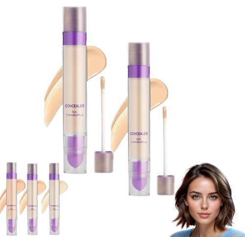 DIAONI Coverage Concealer, Diaoni Concealer Stick, Long-Lasting Waterproof Lightweight Concealer, DIAONI Liquid Concealer Makeup, Coverage Concealer Stick, Diaoni High Coverage Concealer (2 * 2)