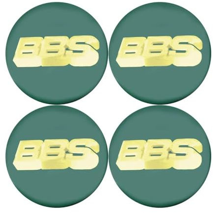 SANSHAOS Radnabenabdeckung Aufkleber Logo Radnabenkappen Zentralabdeckung Abzeichen für BBS 56MM 60MM 65MM 70MM 80MM, Nabendeckel Staubdicht Wasserdicht, 4 Stück,E-60MM
