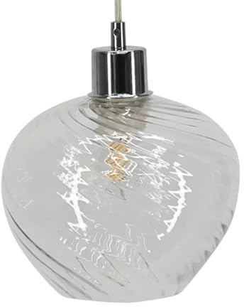 Bradson - Clear Swirl Glass Easy Fit Pendant Shade