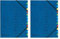 herlitz 5001128 Ordnungsmappe Quality 1-12 / A-Z, A4, 12 Fächer mit Gummizug, 1 Stück, blau (bunt) (Packung mit 2)