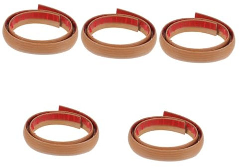 Housoutil 5St Boden Übergang Kabel Boden Leitung Vinyl-Bodenfliesen abziehen und aufkleben Teppichkantenleiste Dekorative Bodenleiste Teppichkantenverkleidung Teppich-Übergangsstreifen PVC