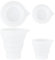 saerryor 4 Pcs Laundry Liquid Dosing Measuring Cups,Foldble Silicone Laundry Dosing Ball for Detergent Fabric Conditioner Liquid Soap Dispenser