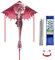Cerf-Volant Grand Dragon Rouge pour Enfants et Adultes, 170x71inch Cerf Volant monofil Kit Beach Kite avec Une Queue Longue de 160cm Cadeau de Jouets pour Débutants